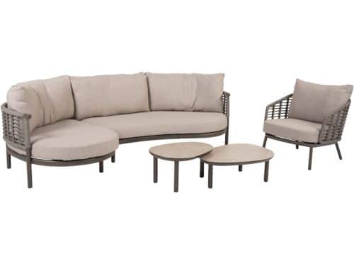 Monroe Puglia chaise longue loungeset 5 delig terre Taste 4SO