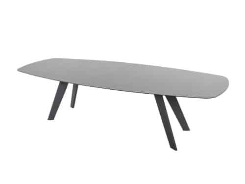 Montana Tafelframe Antracite Met Montana Tafelblad Ceramic Terrazzo 280 x 113 cm 4SO - 4so