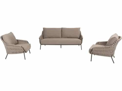 Montera stoel bank loungeset 3 delig rope terre 4 Seasons