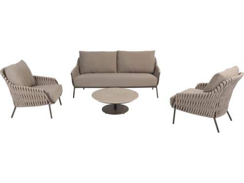 Montera stoel bank loungeset 4 delig keramiek rope terre 4
