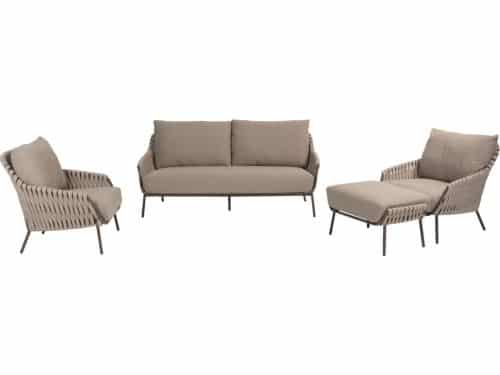 Montera stoel bank loungeset 4 delig rope terre 4 Seasons