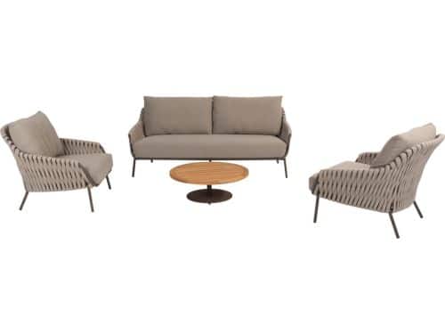 Montera stoel bank loungeset 4 delig teak rope terre 4