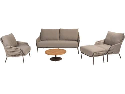 Montera stoel bank loungeset 5 delig teak rope terre 4