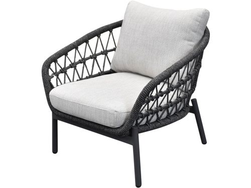 Montreal lounge tuinstoel antraciet