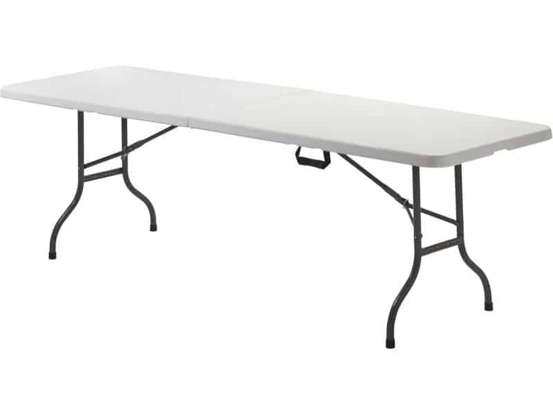 Multifunctionele Klaptafel Draagbaar 180 x 70 cm - Wit