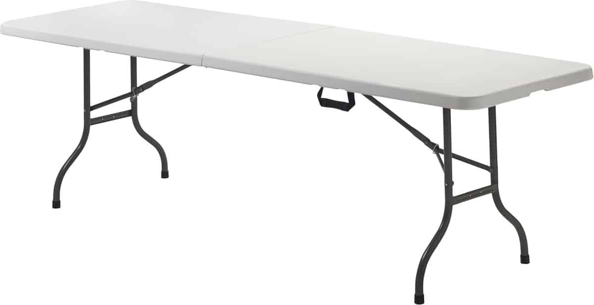 multifunctionele klaptafel draagbaar 180 x 70 cm wit