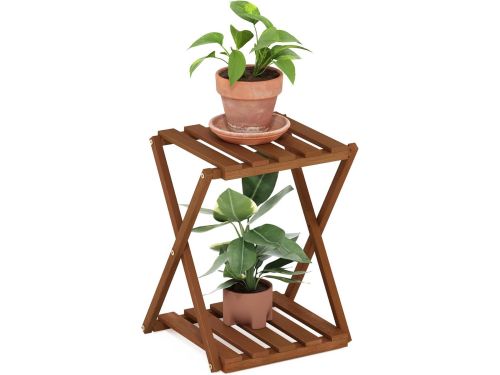 Multifunctionele opvouwbare displayplank voor buiten - Plantenstandaard en bijzettafel