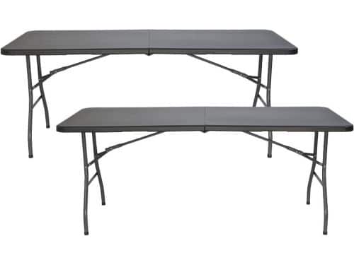 Multifunctionele Rechthoekige Klaptafels Set van 2 - Ideaal voor Buiten