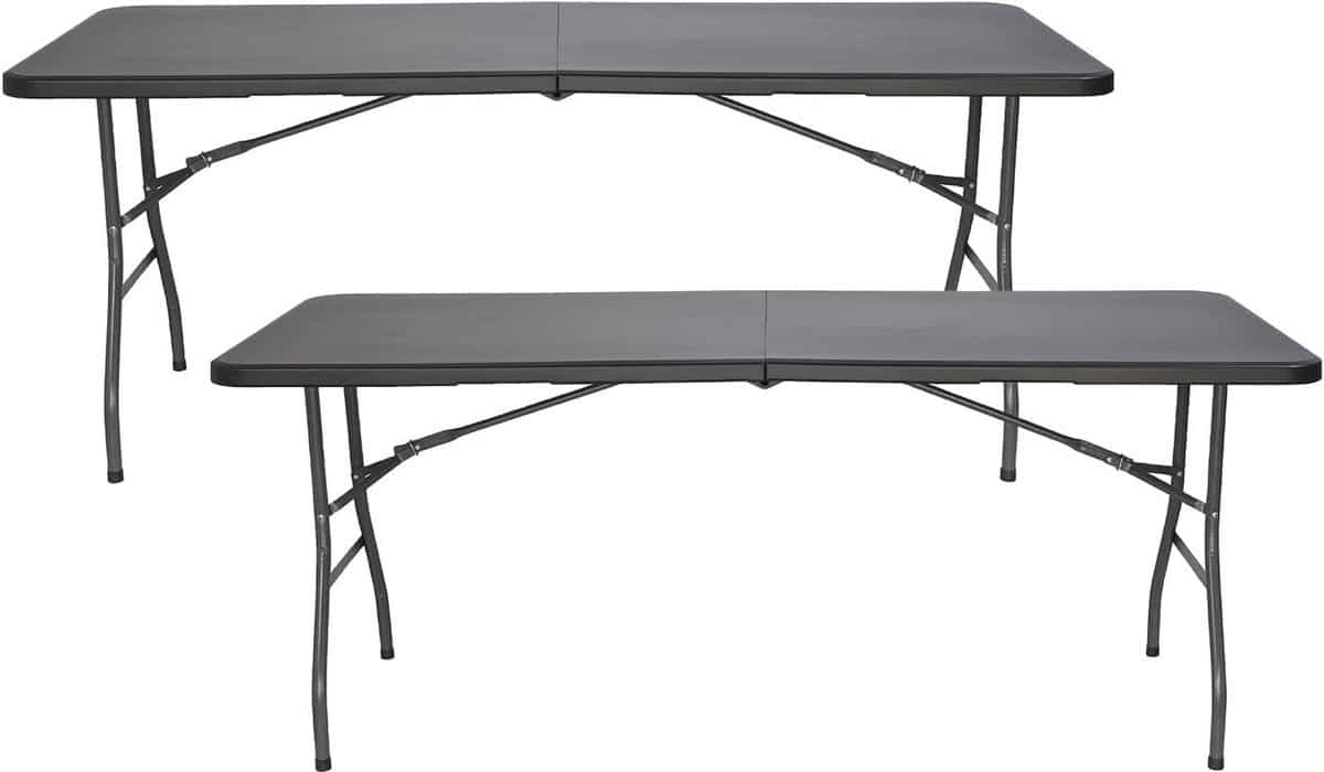 multifunctionele rechthoekige klaptafels set van 2 ideaal voor buiten