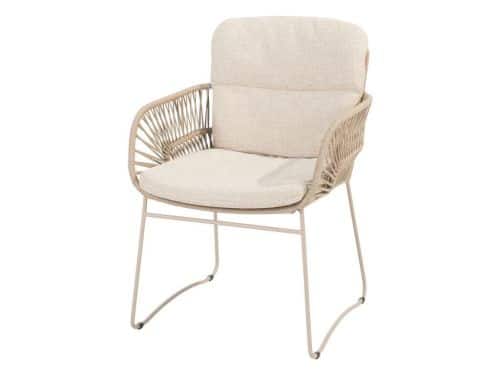 Murcia dining stoel latte incl. 2 kussens 60x66,5x85,5 cm 4SO - 4so