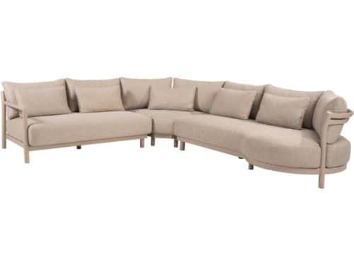 Mykonos modulaire hoek loungeset 3 delig latte 4 Seasons Outdoor