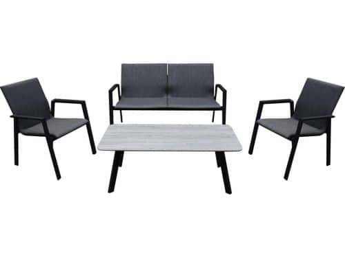 Nancy stoel bank loungeset 4 delig textileen