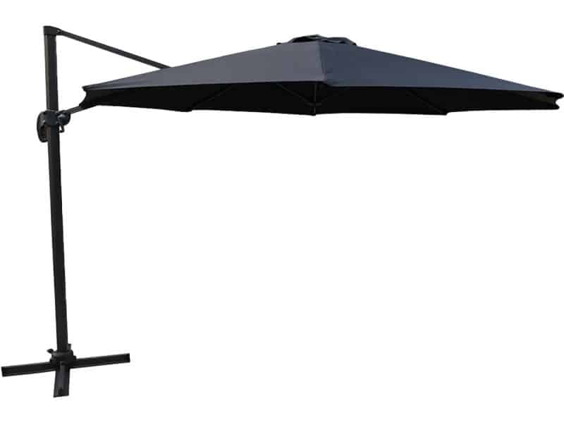 Nest outdoor Brandon Zweefparasol Zwart - Aluminium - Draaibaar