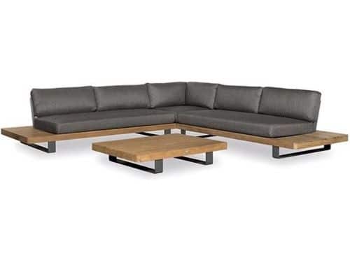 New York hoek loungeset 4-delig teak