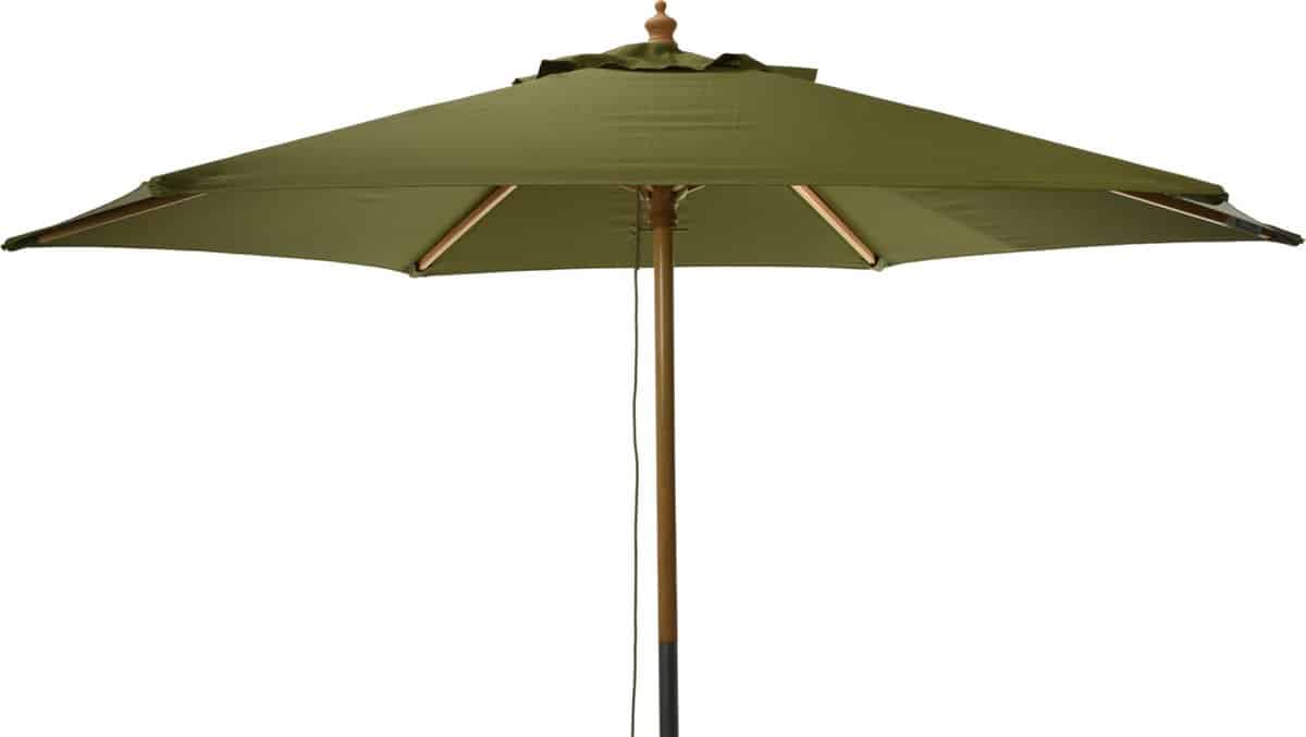 niceey parasol stokparasol hout 250cm groen