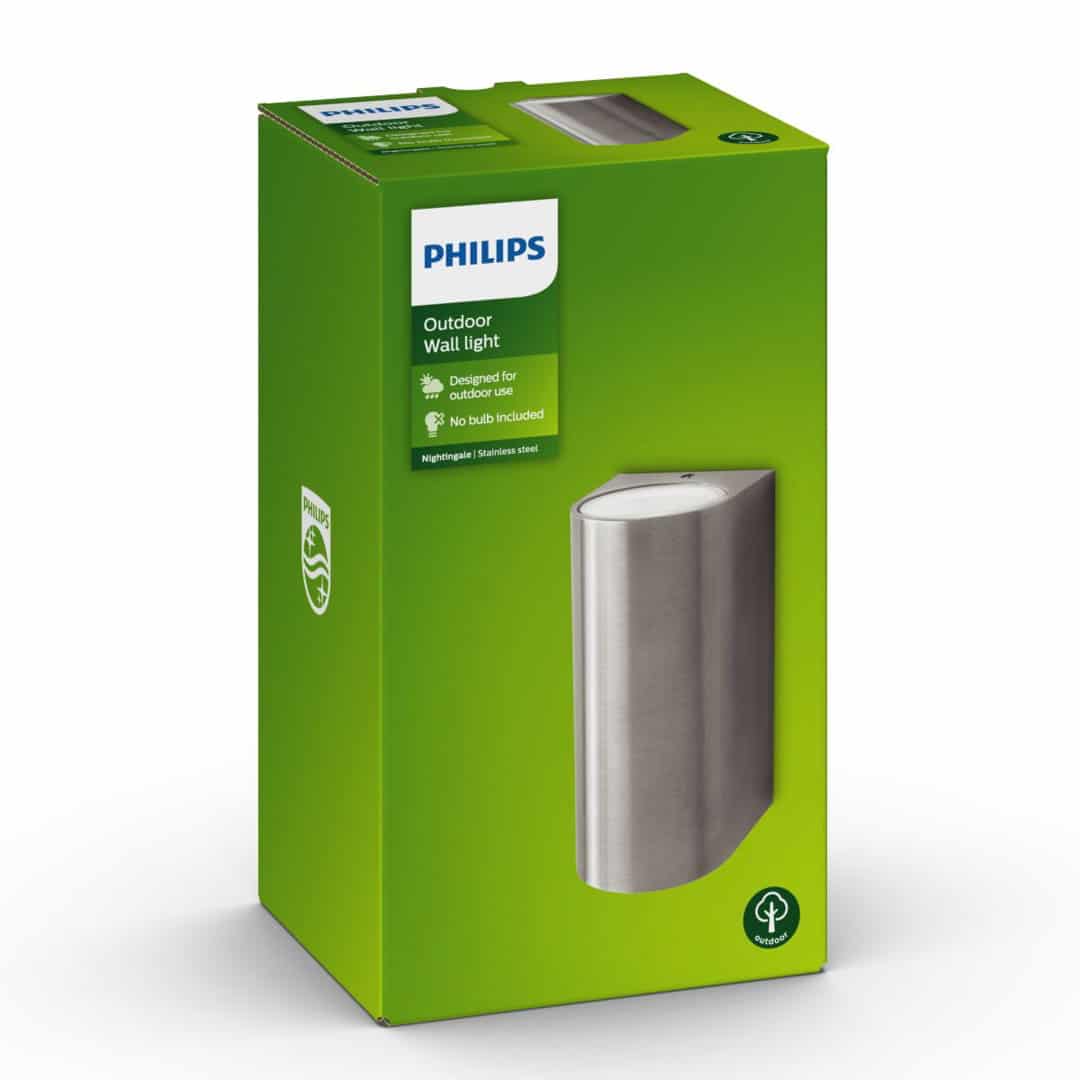 nightingale muurlamp rvs verlichting philips philips