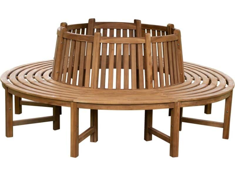 Nila boombank 206cm rond met rugleuning