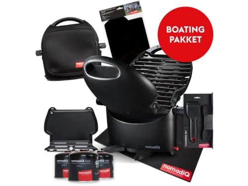 nomadiQ BOATING barbecue pakket - de ultieme gas barbecue inclusief