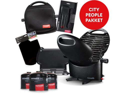 nomadiQ CITY barbecue pakket - de ultieme gas barbecue incl.