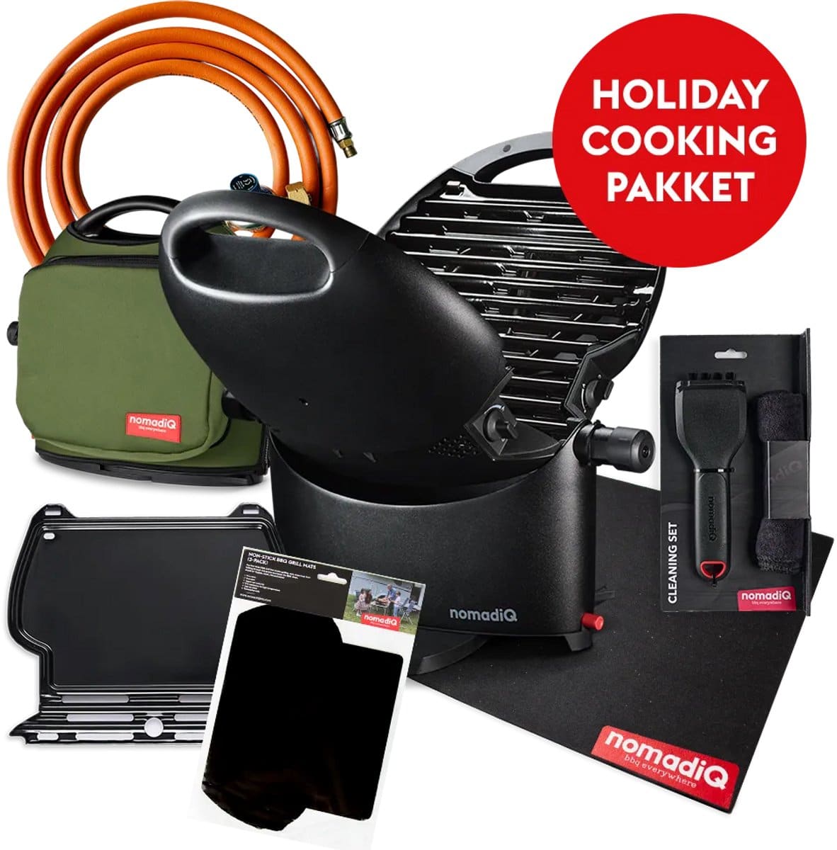 nomadiq holiday barbecue pakket de ultieme gas barbecue incl.