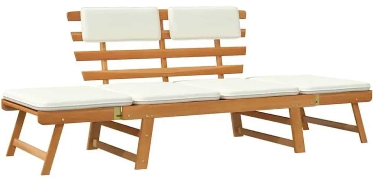 norvia tuinbank tuinmeubel 3 in 1 loungebed