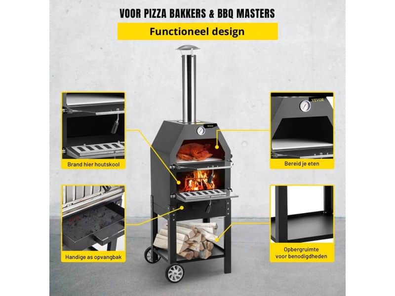 Onderweg online - Luxe BBQ - Pizza oven - 2-in-1