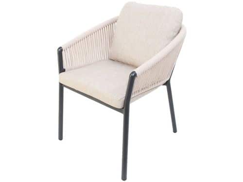 Oosterik home - Lakeshore dining stoel midnight grey sunny creme