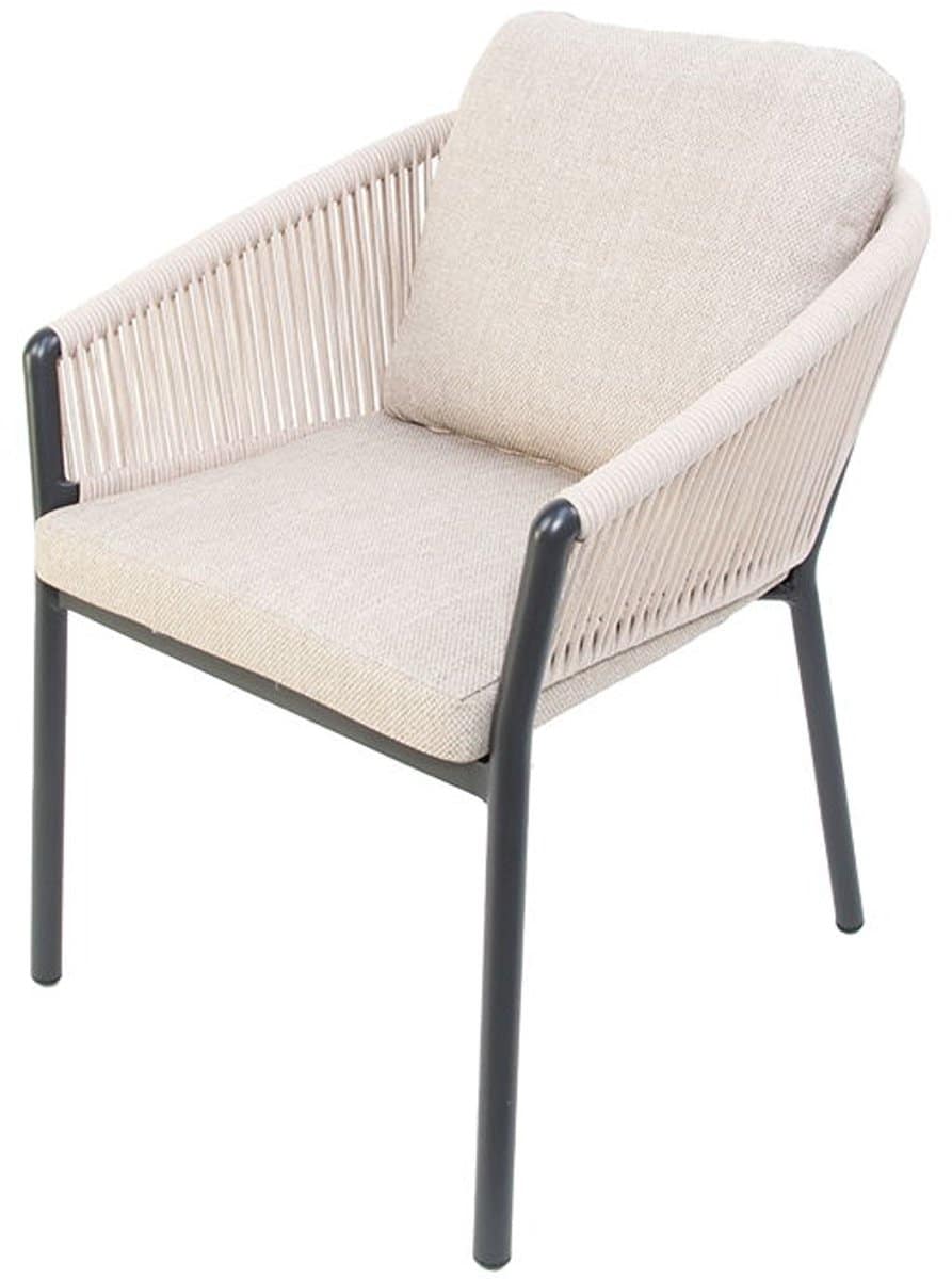 oosterik home lakeshore dining stoel midnight grey sunny creme