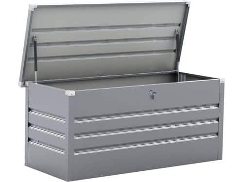 Opbergbox metalen tuinkist "Store" 680 liter - Zilver