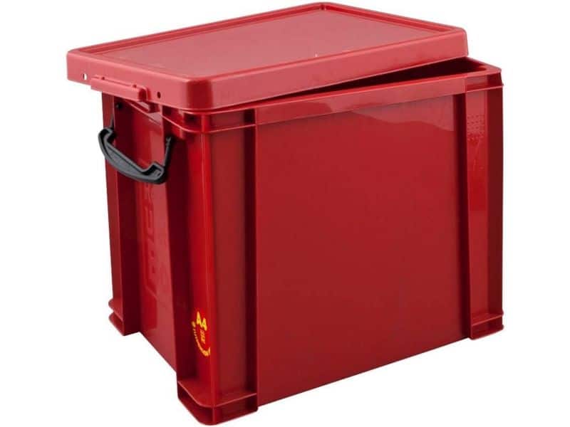 Opbergbox Rood 19 Liter Stevige Kunststof Opslagdoosm
