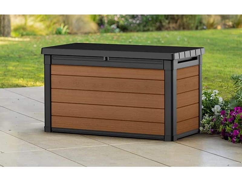 Opbergbox Tuinkussenbox Cortina bruin - 380 liter Opbergbox Tuinkussenbox