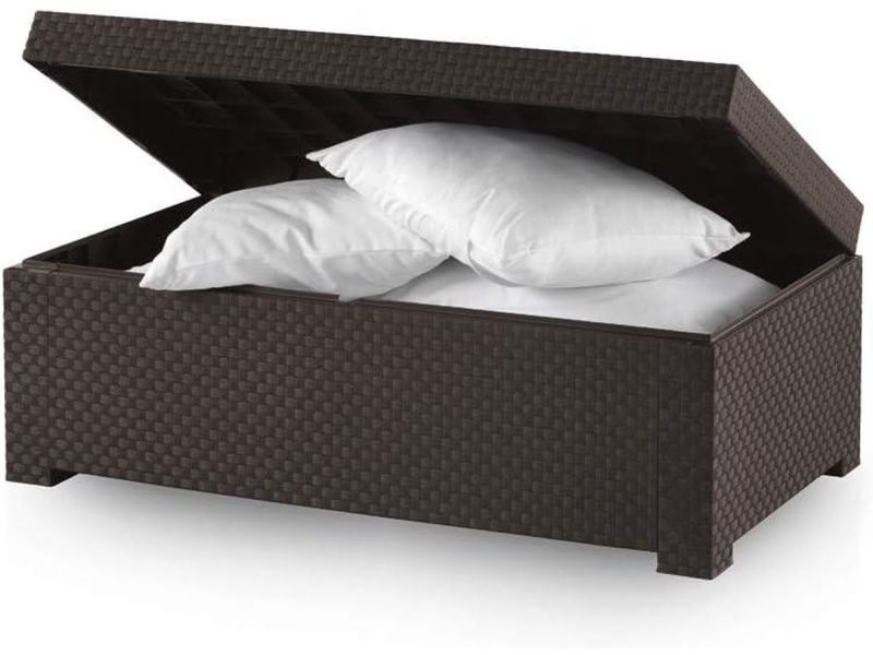 Opbergbox Tuinkussenbox Shaf Diva Deksel Wenge - Tuinmeubel Terras Balkon