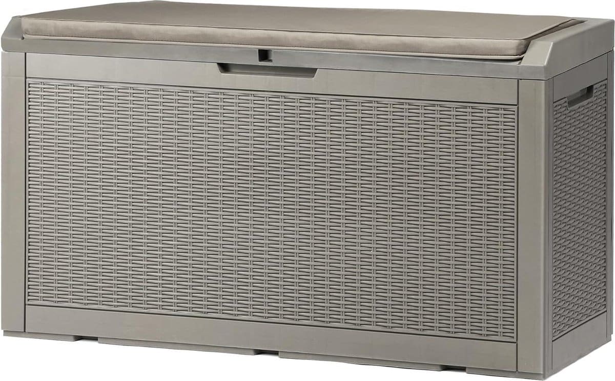 opbergbox tuinkussenbox waterdicht en afsluitbaar 380 liter kunsthars dekboxen