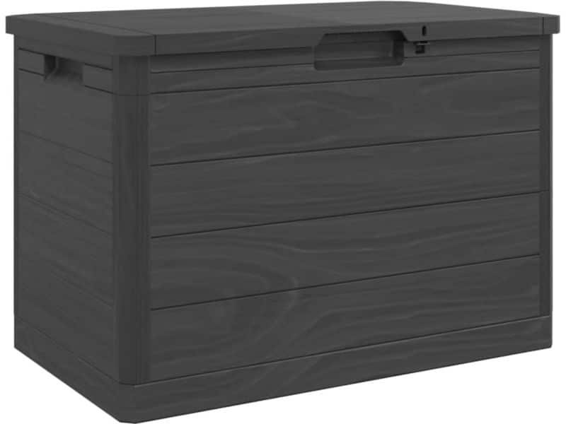 Opbergbox Tuinmeubelen Kussenbox Antraciet 77.5x44.5x53 cm Polypropyleen
