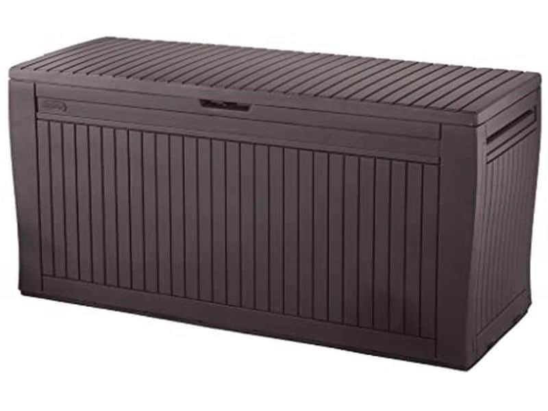 Opbergbox voor buiten 270 liter met wieltjes en slot