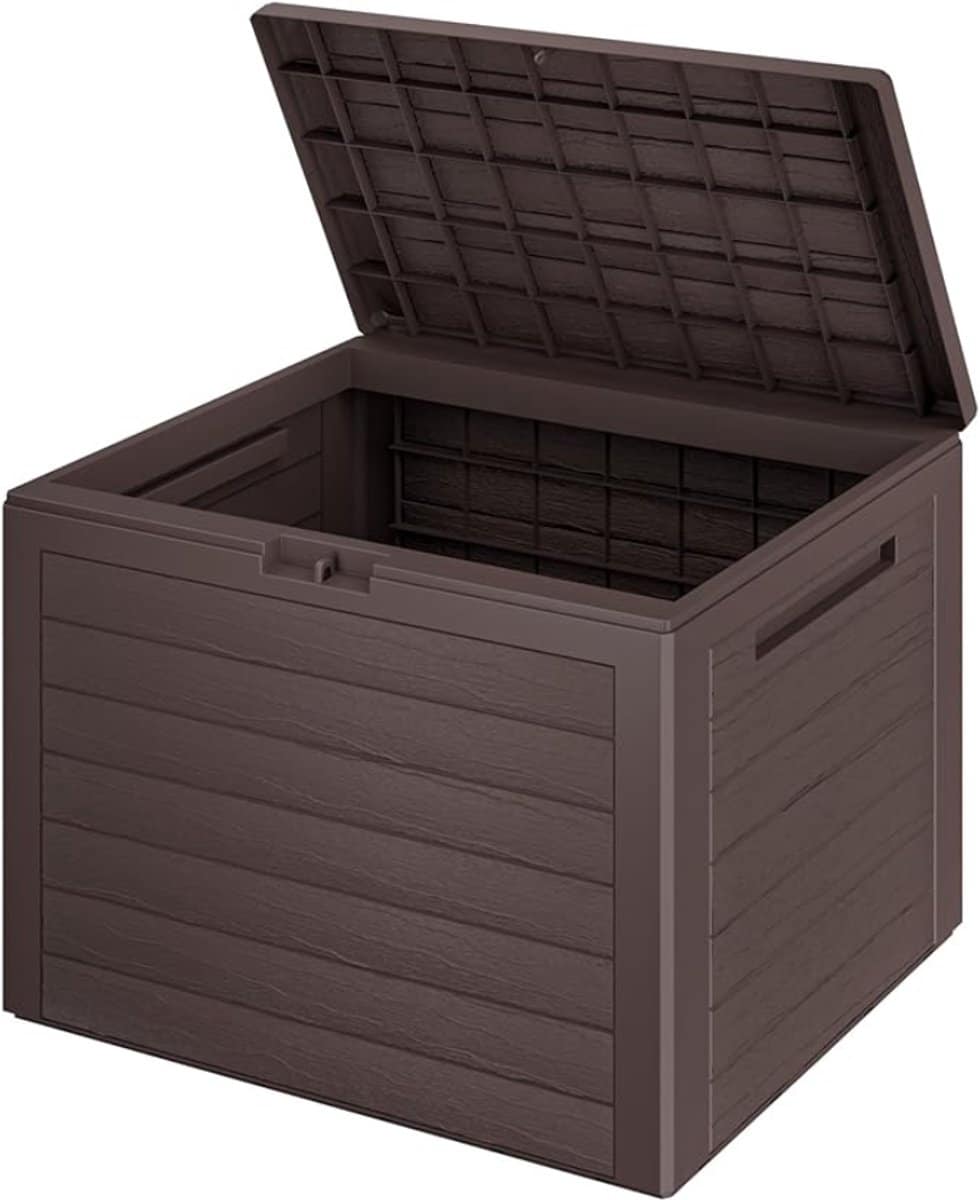 opbergdoos opbergbox houtlook waterafstotend deksel afsluitbaar