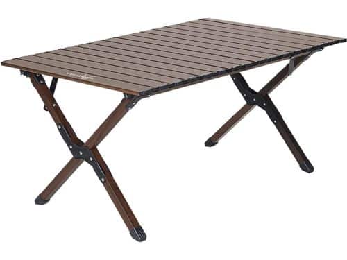 Oprolbare klaptafel voor buiten - lichtgewicht aluminium - groot