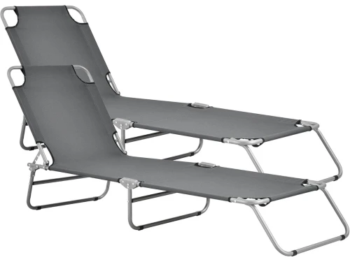 Opvouwbaar Ligbed - Zonnebank Tuin - Ontspannen Buiten - Verstelbare