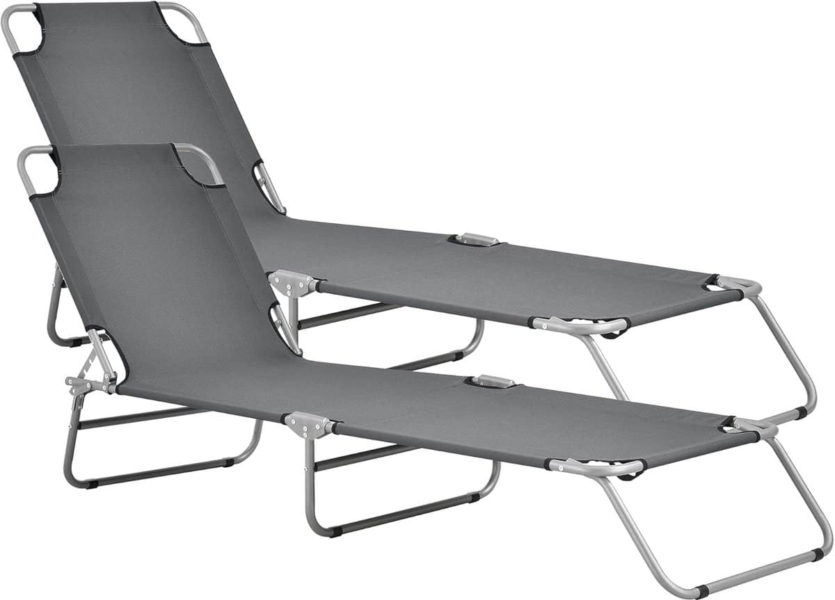 opvouwbaar ligbed zonnebank tuin ontspannen buiten verstelbare