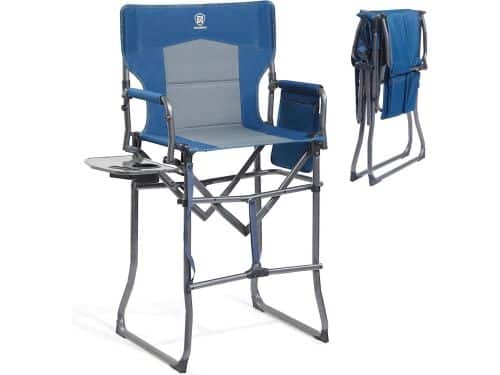 Opvouwbare Campingstoel met Zithoogte van 76 cm - Hoge Barkruk