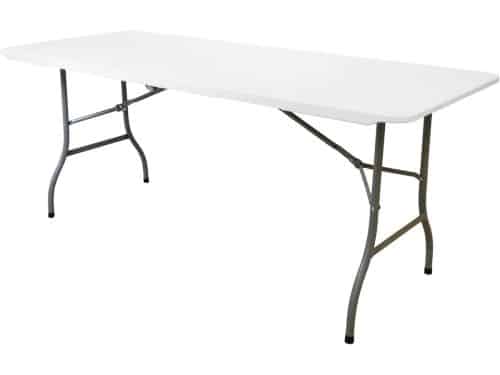 Opvouwbare Klaptafel Wit 6 voet - Rond of Ovaal