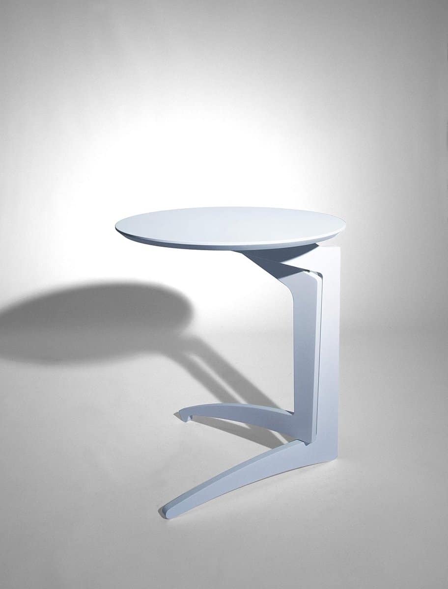 opvouwbare klaptafel wit gelakt ideaal voor flexibele ruimte