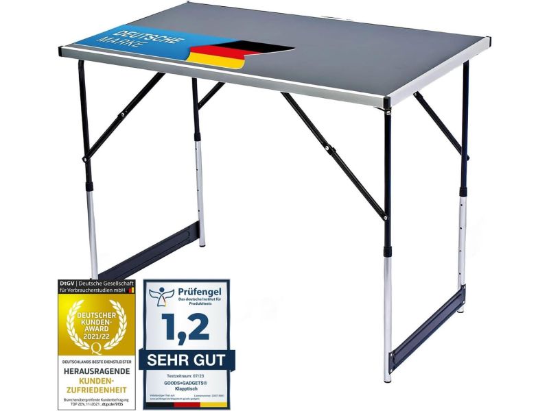 Opvouwbare multifunctionele klaptafel voor kamperen, tuin en festivals