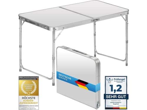 Opvouwbare Multifunctionele Tafel - Verstelbare Klaptafel voor Kamperen en Tuin