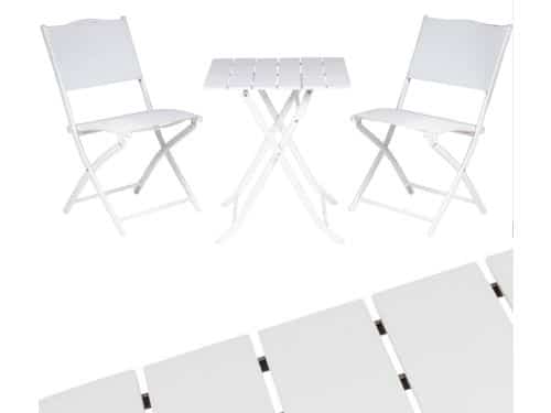 Opvouwbare Terrasset met 2 Stoelen - Bistroset Balkon Tuin