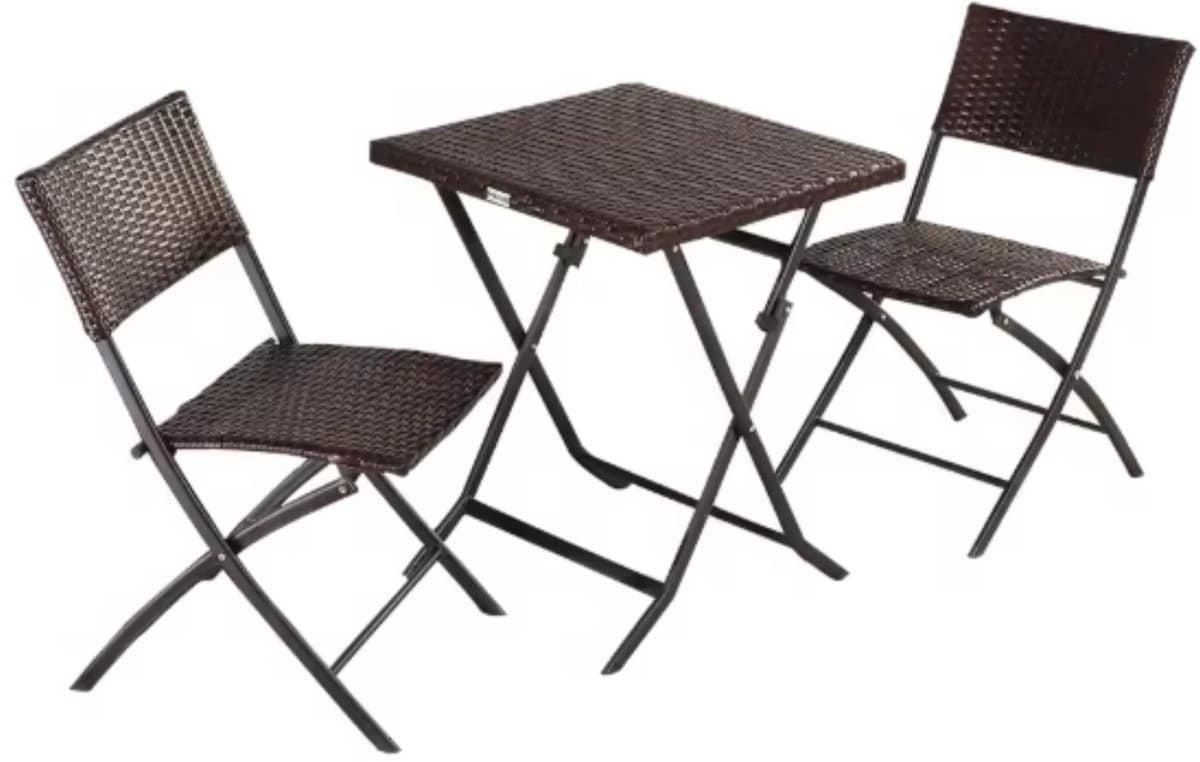 outdoor klaptafel set 3 delig voor camping en picknick
