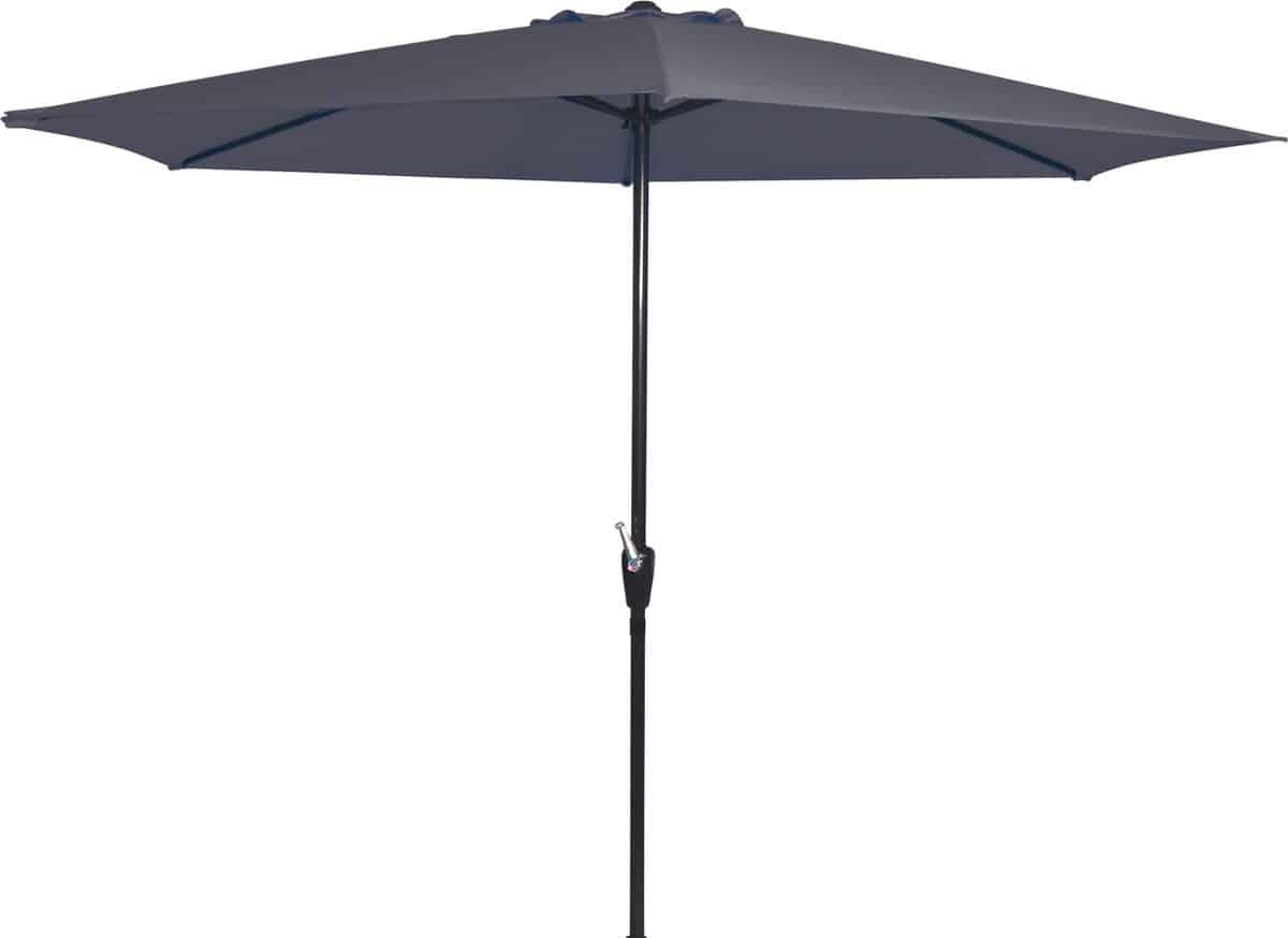 outdoor living parasol gemini grijs Ø3mtr