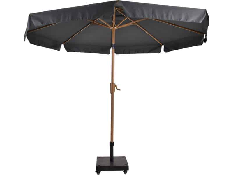 Outdoor Living - Parasol Libra houtlook grijs Ø3mtr