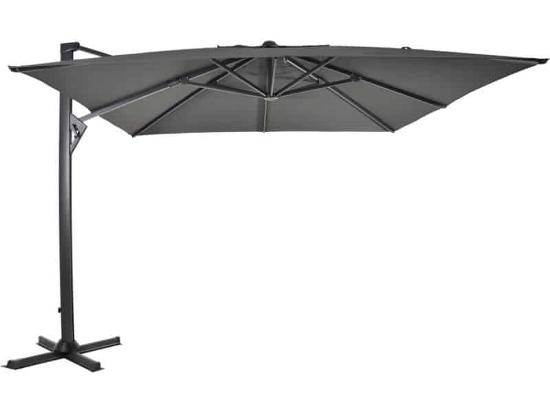 Outdoor Living - Zweefparasol Taurus grijs 3x3mtr