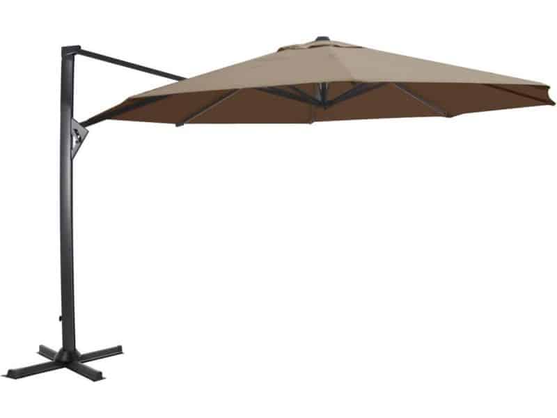 Outdoor Living - Zweefparasol Taurus taupe Ø3,5mtr